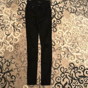 AMERICAN EAGLE HI RISE STRETCH SKINNY JEANS TALL
